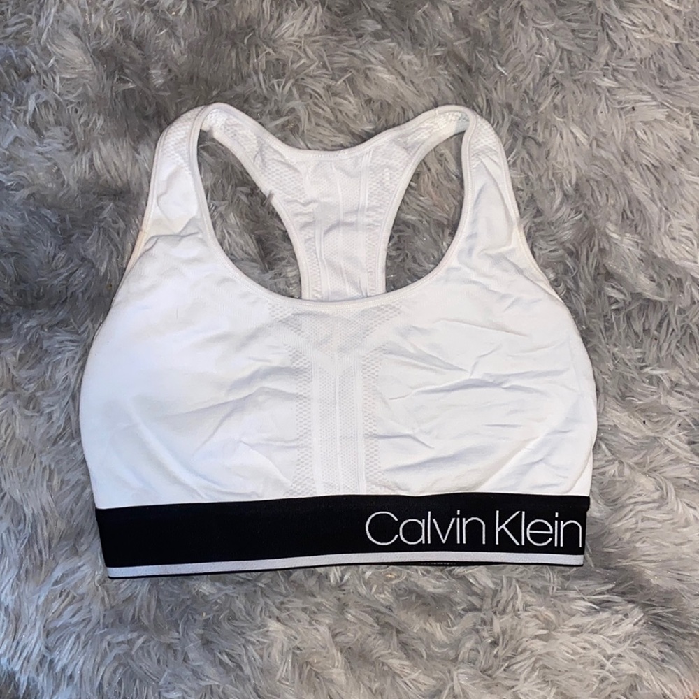 Calvin Klein White Sports bra